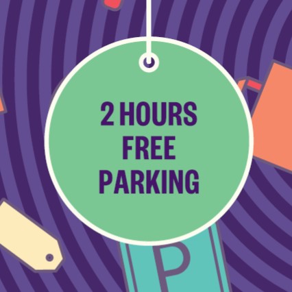2 hours Free Parking!