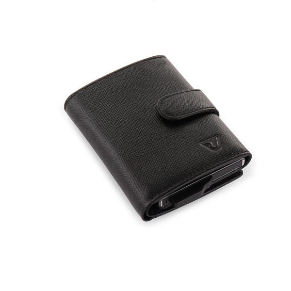 IRON CREDIT CARD HOLDER WITH CASH HOLDER AND POCKET FOR COINS