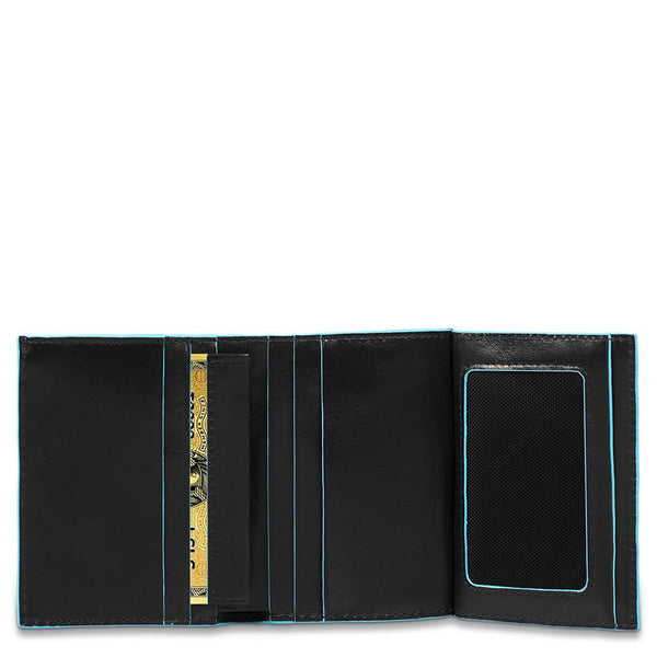 Vertical men’s wallet Blue Square