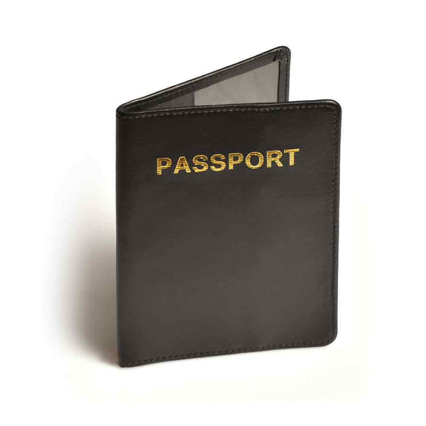 RFID Blocking Leather Passport Cover