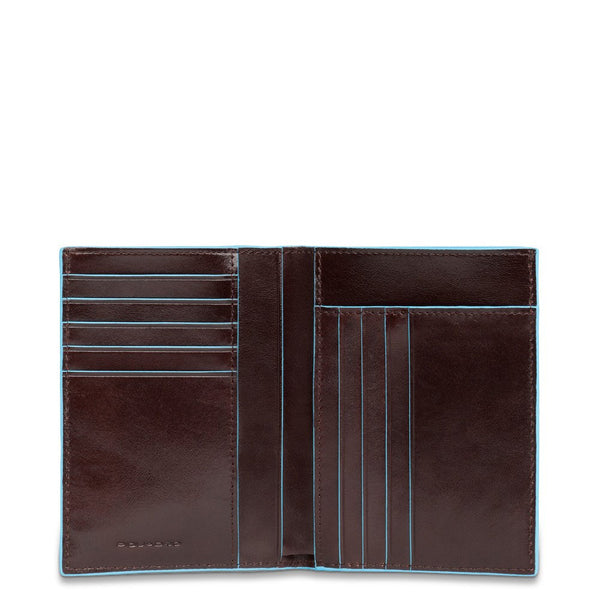 Men’s wallet, vertical, Blue Square