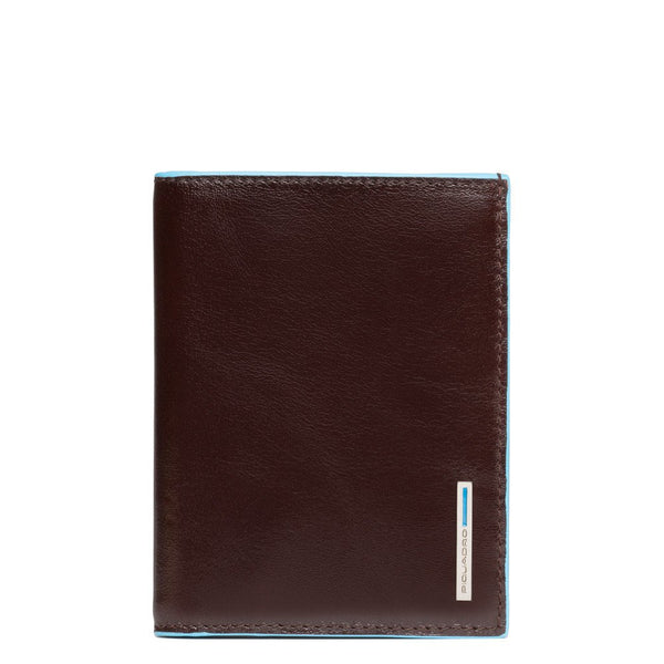 Men’s wallet, vertical, Blue Square