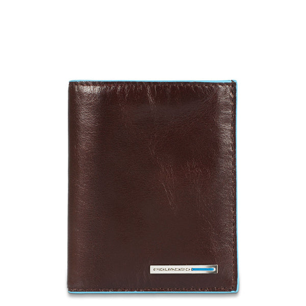 Vertical men’s wallet Blue Square